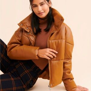Apparis Tan Puffer Jacket